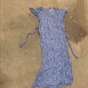 Vintage forecast ditsy floral maxi dress whimsical cottagecore fairy